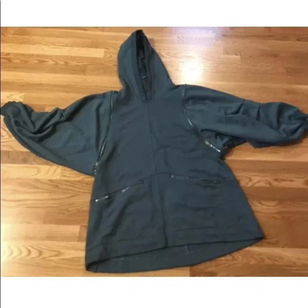 SALE NWT Free People Close Call Zip Hoodie Sweatshirt 2 in 1 XS or S Teal